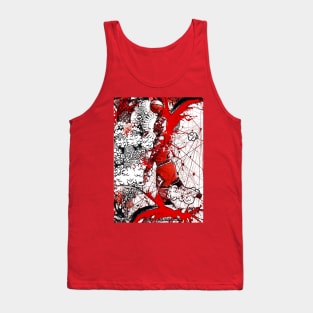 MJ Jumping through Graffiti Sky Tank Top